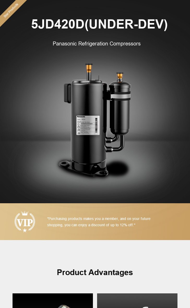 Panasonic Compressor 5JD420D(UNDER-DEV), technical parameters pdf, structure diagram